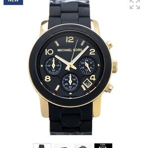 Michael Kors black catwalk chronograph watch 39 mm